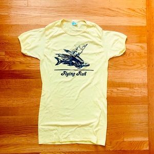 Bundle for $5 SALE - 1970s Vintage Yellow Cotton Poly Band Tee size Small VTG L